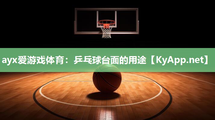 ayx爱游戏体育：乒乓球台面的用途